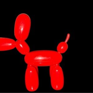 Red Balloon Dog Sculpture